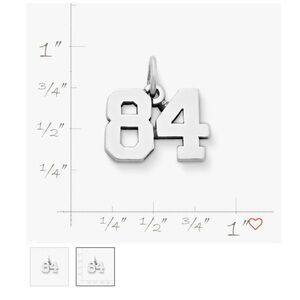 James Avery Silver 84 Charm